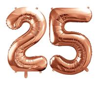 Subito disponibile Pallone Palloncino Gigante in Foil Mylar 86 cm Numero 25 venticinque col