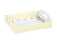 Subito disponibile Seta Avorio Cesto Vassoio per bomboniere 30X22X4.5 cm