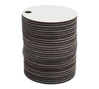 Sublimation Blank Name Plates Unfinished DIY Heat Transfer Name Tags for Cups Personalized Craft Supplies 30PCS Dense Board (Round)