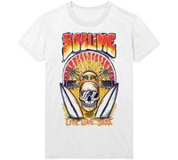 Sublime Live Love Surf Beach Teschio Punk Ska Musica Rock Band T Shirt SUL82910