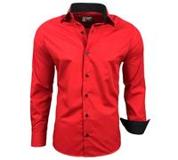 Subliminal Mode Camicia a Maniche Lunghe da Uomo | vestibilità Classica | Comoda e Facile da Lavare | Ideale per L'Ufficio e Le Uscite Informali 444-5