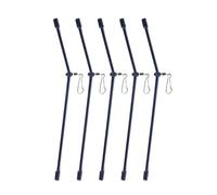 SUBLXPoten Anti-Tangle Boom Boom Anti-groviglio for la Pesca con Feeder, 5 Pezzi, con girella Girevole, Boom Anti-groviglio con moschettoni(7cm)