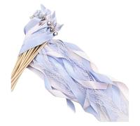 SUBLXPoten Bacchetta Magica con Campana 30 Bacchette Decorative da Sposa in Pizzo antimacchia con campanellini, Bastoncini Decorativi di Colori Misti(N01)