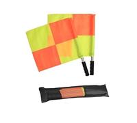 SUBLXPoten Bandierina per Arbitro Calcio 2 pz/Set Bandiera dell'arbitro di Calcio Mondiale Fair Play Partita Sportiva Calcio all'aperto Trainning Linesman Arbitro delle Bandiere dell'Europa(B)