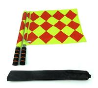 SUBLXPoten Bandierina per Arbitro Calcio 2 pz/Set Bandiera dell'arbitro di Calcio Mondiale Fair Play Partita Sportiva Guardalinee di Calcio Europa Bandiere Attrezzatura for Arbitro(A)