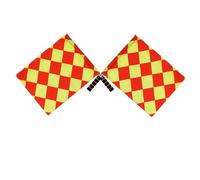 SUBLXPoten Bandierina per Arbitro Calcio 2 pz/Set Bandiera dell'arbitro di Calcio Mondiale Fair Play Partita Sportiva Guardalinee di Calcio Europa Bandiere Attrezzatura for Arbitro