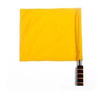 SUBLXPoten Bandierina per Arbitro Calcio Bandiera Colorata for Arbitro 4 Colori Antiscivolo Assorbimento del Sudore Riutilizzabile Sport Match Bandiere for guardalinee di Calcio(Yellow)