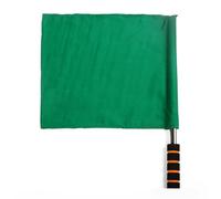 SUBLXPoten Bandierina per Arbitro Calcio Bandiera Colorata for Arbitro 4 Colori Antiscivolo Assorbimento del Sudore Riutilizzabile Sport Match Bandiere for guardalinee di Calcio(Green)