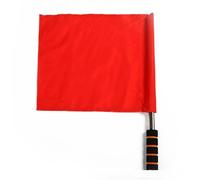 SUBLXPoten Bandierina per Arbitro Calcio Bandiera Colorata for Arbitro 4 Colori Antiscivolo Assorbimento del Sudore Riutilizzabile Sport Match Bandiere for guardalinee di Calcio(Red)