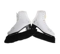 SUBLXPoten Copri Lama Pattini da Ghiaccio 1 Pair Ice Skating Figure Skate Blade Cover Soft Dustproof Shoes Covers Protector(Black XXL)