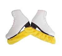 SUBLXPoten Copri Lama Pattini da Ghiaccio 1 Pair Ice Skating Figure Skate Blade Cover Soft Dustproof Shoes Covers Protector(Yellow L)
