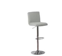 SUBLXPoten Coprisedia Da Bar 1pc Solid Color Stretch Silk Removable & Washable Bar Stool Chair Covers, Hotel Club Low Back Cover(Light grey)