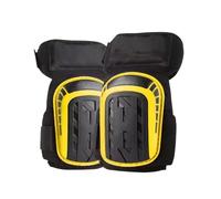 SUBLXPoten Parastinchi Per Erbacce Ginocchiere resistenti in schiuma e gel con doppia cinghia for pavimentazione, edilizia giardinaggio(Long-Yellow)