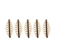 SUBLXPoten Pesca Gabbia per Esche 5 pz/Set Carp Fishing Spring Feeder Fishing Bait Cage for la Pesca alla Carpa Fresh Saltwater Inline Method Feeder 2/3.3/4.5/5.5cm(4.5cm)