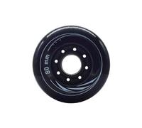 SUBLXPoten Ruote per Pattini Flash 8 Pz/Set 80mm 76mm 72mm 90A Rulli Pattini in Linea Pattini da Slalom Ruota for Pattinaggio for Adulti Ruote A Rulli(Black 80mm)