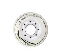 SUBLXPoten Ruote per Pattini Flash 8 Pz/Set 80mm 76mm 72mm 90A Rulli Pattini in Linea Pattini da Slalom Ruota for Pattinaggio for Adulti Ruote A Rulli(White 72mm)