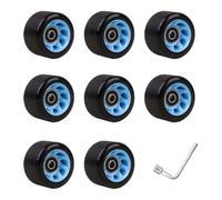 SUBLXPoten Ruote per Pattini Flash Ruota da Skateboard con Cuscinetti Set di Pattini a rotelle Accessorio for Pattini a rotelle a Doppia Fila Quad Ruota di Ricambio for Pattini(95A)