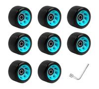 SUBLXPoten Ruote per Pattini Flash Ruota da Skateboard con Cuscinetti Set di Pattini a rotelle Accessorio for Pattini a rotelle a Doppia Fila Quad Ruota di Ricambio for Pattini(88A)