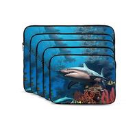 Submarine Shark Coral Custodia per laptop da 13 pollici Custodia per laptop portatile antiurto moda borsa per laptop per donne uomini valigetta per laptop