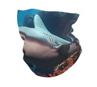 Submarine Shark Coral Ghetta da Collo Traspirante Scaldacollo Elastico Cerchietto per Capelli per Campeggio Arrampicata Motocicletta 30X26Cm