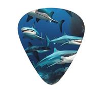Submarine Shark Coral set di plettri per chitarra, 3 diversi spessori, 12 pezzi per una varietà di strumenti