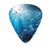 Submarine World, plettri resistenti all'usura, sottili, medi, pesanti, 12 pezzi, adatti per chitarra, basso, chitarra elettrica, ukulele,