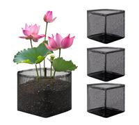 Submersible Flower Pots - Floating Garden Basin Inserts, Reusable Hydroponic Net Cups with Drainage Holes, Heavy Duty Marsh Vegetation Holders, Ideal for Indoor Terrace Balcony Water Decor