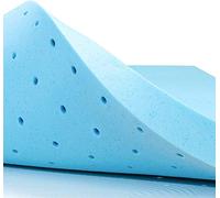 subrtex 7.5cm Topper Materasso Memory Foam Copertura Schiuma Gel Traspirante per Il Letto, Coprimaterasso Singolo, per Alleviare Pressione (90 x 190 x 7.5cm)