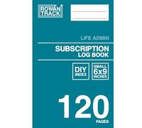 Subscription Log Book: DIY Index | Life Admin | Simple Pages for Everyday Use