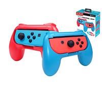 Subsonic - Controller Grip per Joy-cons Nintendo Switch - Confezione da 2 Comode Maniglie per Joy Cons Rosso e Blu Fluorescente