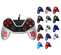 SUBSONIC Controller PS4 Pro5 Sport - Pro5 Controller per Playstation 4 - PS4 Controller Pro5 Wired Controller, Edizione Calcio Bianco