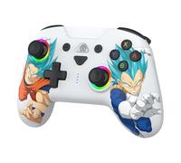 SUBSONIC - Controller Wireless Dragon Ball Goku Vegeta - Switch 2 - Bianco | Licenza Ufficiale, Controller Ergonomico, LED Programmabile, Vibrazione, Giroscopio per Nintendo Switch 2 e Switch