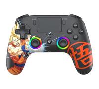 SUBSONIC - Controller Wireless Dragon Ball Ufficiale per PS4 - Nero | Licenza ufficiale Dragon Ball, Ergonomico, LED Programmabili, Vibrazione, Paddle Programmabili, Jack 3.5mm - PS4