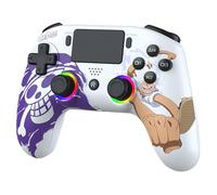 SUBSONIC - Controller Wireless One Piece Luffy Gear 5 - PS5 - Bianco | Licenza ufficiale One Piece, Ergonomico, LED RGB Programmabili, Vibrazione, Touchpad, Paddle Programmabili per PS5