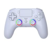 SUBSONIC - Controller wireless per PS4 / Playstation 4 - Controller Bluetooth con LED, vibrazione e jack per cuffie - Bianco [playstation_4]