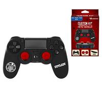 Subsonic - Copertura protettiva in silicone - Pacchetto accessori di personalizzazione con guscio morbido antitraspirante, thumb grip caps per joystick, adesivo - Per PS4 controller - Custodia Western