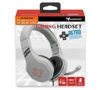 Subsonic - Cuffie per videogiocatori con microfono per Playstation 4 - PS4 Slim - PS4 Pro - Xbox One - PC - Nintendo Switch - Edizione accessorio Retro gaming Grigia - - Nintendo Switch