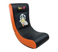 SUBSONIC - Gaming-Schaukelstuhl Dragon Ball - Ergonomischer Schaukelstuhl mit offizieller Lizenz - Kunstleder in Schwarz und Orange mit Stickereien - Bequemer Stuhl für Wohnzimmer oder Schlafzimmer