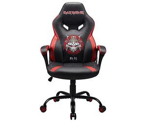 SUBSONIC Iron Maiden - Sedia da gaming/Poltrona da ufficio ergonomica dimensione S/M