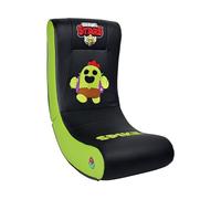 SUBSONIC Sedia a Dondolo da Gaming Spike per Brawl Stars, Ergonomica con Licenza Ufficiale, in Similpelle Nera e Verde, con Poggiatesta, Pieghevole, per Soggiorno e Camera da Letto