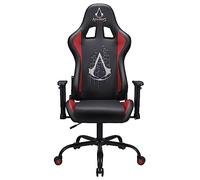 SUBSONIC - Sedia Gaming e Ufficio Assassin's Creed - Nero | Licenza Ufficiale, Ergonomica, Altezza Regolabile, Poggiatesta Integrato, Braccioli 3D, Schienale Reclinabile