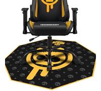 Subsonic Tappetino da Gaming Brawl Stars, Antiscivolo in Poliestere, 100x100 cm, Nero, Protezione per Pavimenti, per Sedie da Gaming e Ufficio, con Bordi Cuciti