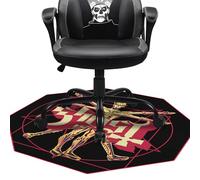 Subsonic - Tappetino da Gioco Ghost 100x100 cm - Antiscivolo per Sedie da Ufficio - Tappetino Protettivo per Pavimenti e Parquet per Camere da Gioco - Facile da Pulire - Nero