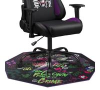Subsonic - Tappetino da Gioco per Sedia Gaming Joker - Nero | Licenza Ufficiale, Decorazione per Fan, Antiscivolo, Protezione Pavimento per Sedia, 100x100 cm