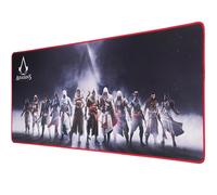 SUBSONIC - Tappetino per Mouse XXL Assassin's Creed - Nero | Licenza Ufficiale, 90x40 cm Ideale per Gaming, Superficie Liscia, Base Antiscivolo, Tessuto Idrorepellente, Bordi Cuciti