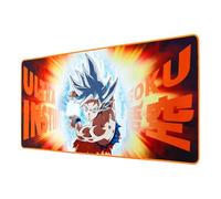 SUBSONIC - Tappetino per Mouse XXL Dragon Ball - Ultra Instinct | Licenza Ufficiale, 90x40 cm Ideale per Gaming, Superficie Liscia, Base Antiscivolo, Tessuto Idrorepellente, Bordi Cuciti