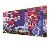 SUBSONIC - Tappetino per Mouse XXL Flash - Comics | Licenza Ufficiale, 90x40 cm Ideale per Gaming, Superficie Liscia, Base Antiscivolo, Tessuto Idrorepellente, Bordi Cuciti
