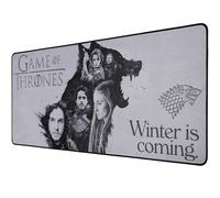 SUBSONIC - Tappetino per Mouse XXL Game of Thrones - Grigio | Licenza Ufficiale, 90x40 cm Ideale per Gaming, Superficie Liscia, Base Antiscivolo, Tessuto Idrorepellente, Bordi Cuciti