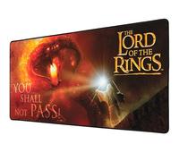 SUBSONIC - Tappetino per Mouse XXL Il Signore degli Anelli - Gandalf | Licenza Ufficiale, 90x40 cm Ideale per Gaming, Superficie Liscia, Base Antiscivolo, Tessuto Idrorepellente, Bordi Cuciti
