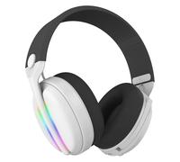 Subsonic - Vektra Cuffie da Gaming Wireless per PS5 PS4 PC Xbox Switch - Cuffie da Gioco a LED con Altoparlanti 7.1, Microfono Retrattile, Regolazione del Volume e Pulsante muto - Bianco
